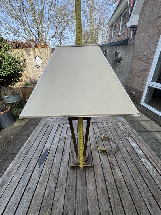 Image 1 of 🔷 UNICUM | Il Paralume Marina Bronze Table Lamp | Italian Design | Murano Glass | 1987-1995