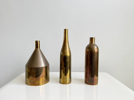 Ensemble de vases en bronze : Via Fondazza pour Skultuna par Paolo Dell'Elce