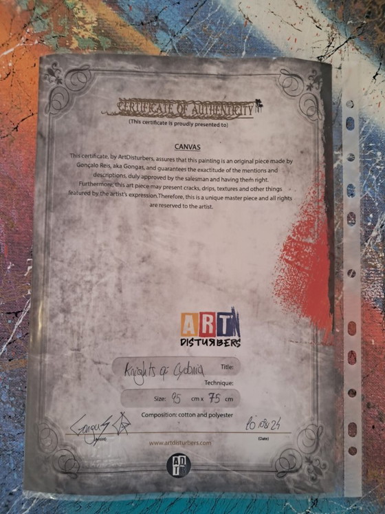 Image 1 of GONGAS - Knights of Cydonia - Artist canvas