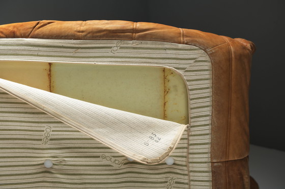 Image 1 of Perfect Rich Patinated Togo in Original Natural Leather by Michel Ducaroy - Ligne Roset