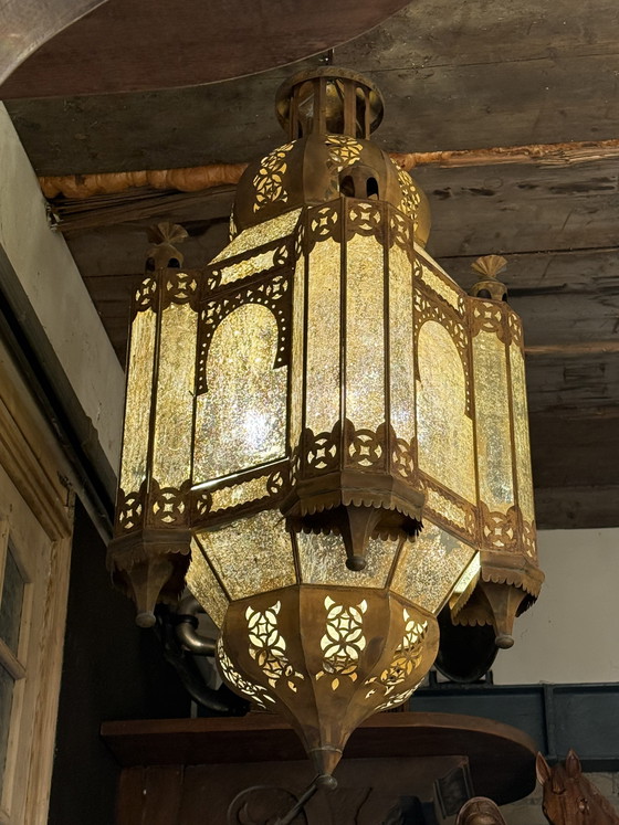 Image 1 of Monumental very large Arabic / Moorish lamp