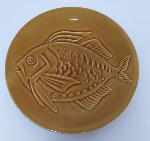 Zehn Robert Picault Fischteller Longchamp – servies, Ceramic (photo 2 of 24)