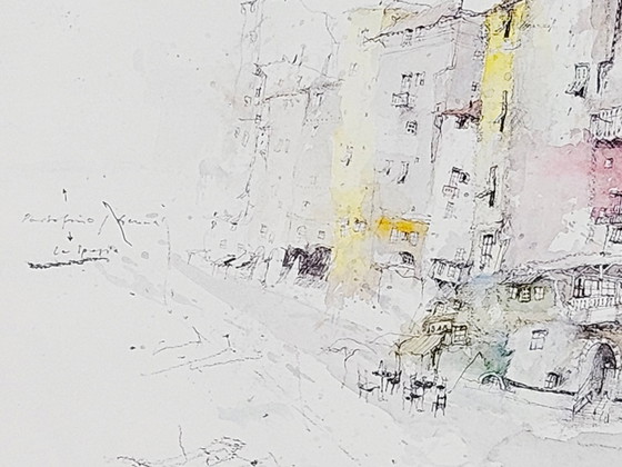Alexander Befelein, Portovenere, 1989, Aquarelle – Peintures et dessins (photo 8 of 18)