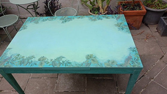 Image 1 of Table de salle à manger extensible en bois