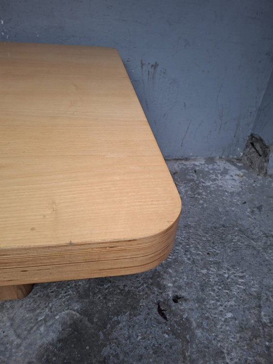 Image 1 of beech veneer square dining table