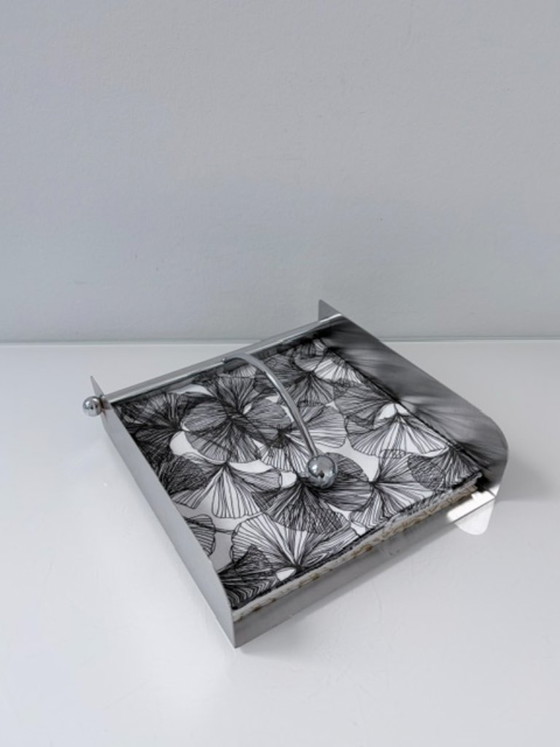 Porte-serviettes vintage en acier inoxydable avec poids – Accessoires de table (photo 4 of 13)