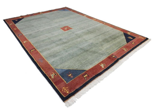Origineel modern Indo Gabbeh wollen tapijt 341 x 249 cm