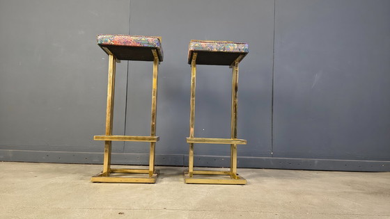 Image 1 of Belgochrom bar stools, set of 2, 1970s