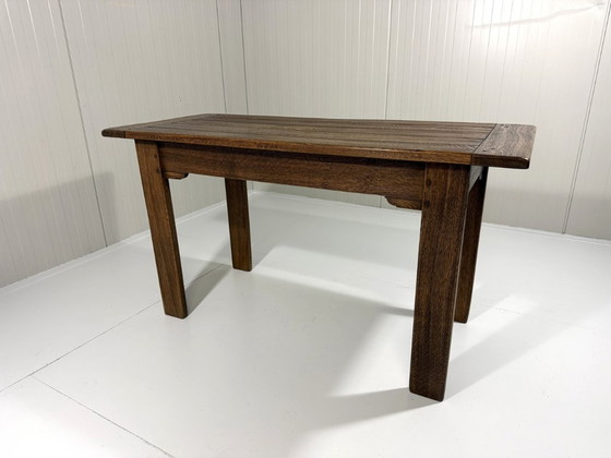 Mesa consola rústica de roble años 60, Madera, Marrón (foto 13 de 19)