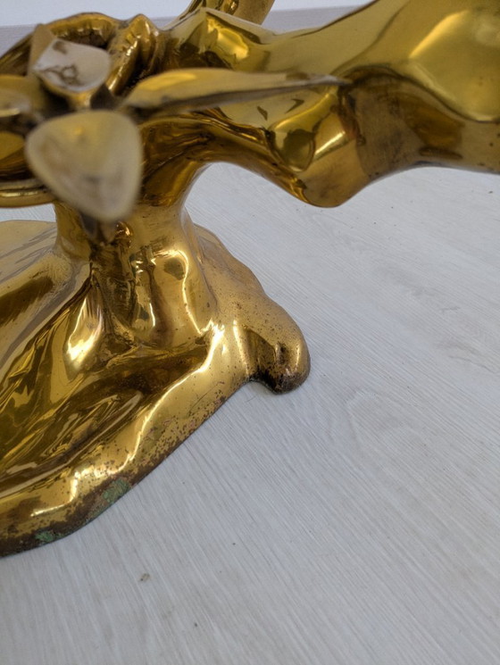 Image 1 of Willy Daro - Tavolino - Bonzaï - Ottone, vetro