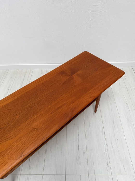 Image 1 of Vintage FD 516 Teakhouten salontafel van Peter Hvidt & Orla Mølgaard-Nielsen voor Frankrijk & Daverkosen, Deens Modern, jaren 19