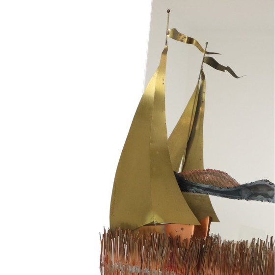 Specchio Design Barca in Rame e Ottone Daniel D’Haeseleer – Sculture, Copper, Brass (photo 5 of 22)