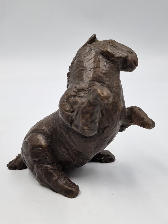 Image 1 of Kleine Bronzeskulptur eines Pferdes, Arthur Spronken?
