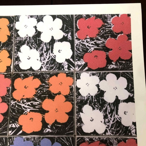 1990s After Andy Warhol "Poppy Flowers" Lithograph – Lithographs & prints, Paper (photo 9 of 11)