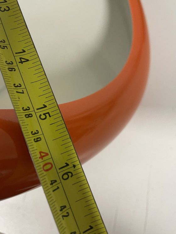 Image 1 of Abat-jour vintage Staff Leuchten laqué orange, modèle 5535/36 - conçu par Alfred Kalthoff