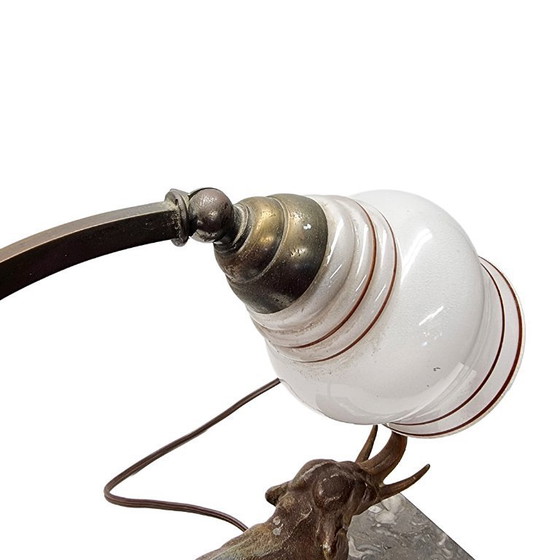 Image 1 of Art Deco lamp met olifant