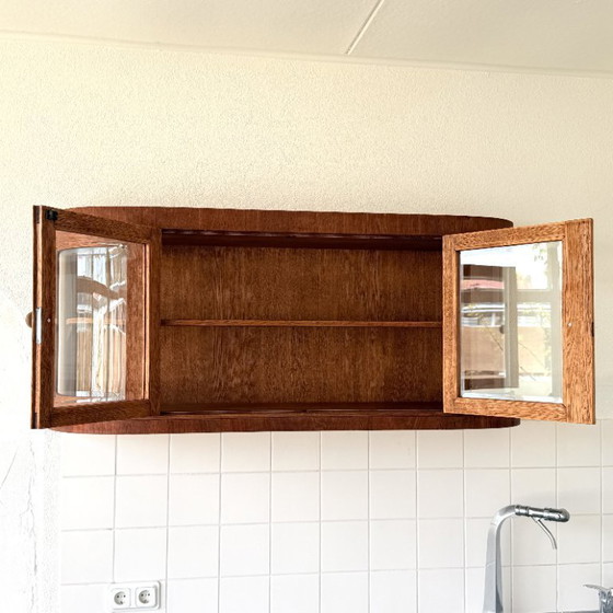 Image 1 of Elegant hanging display cabinet in Art Deco style