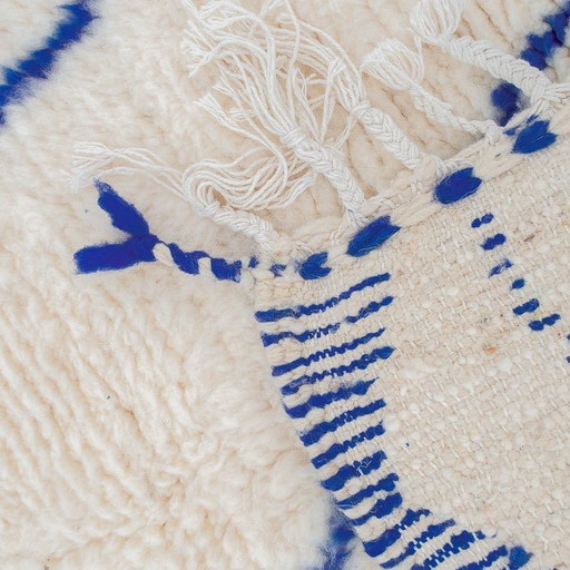 Traditional blue natural wool rug 2/3 m – Aime Té, vloerkleden en tapijten (photo 2 of 6)