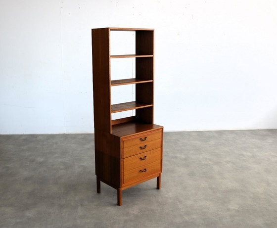 Image 1 of vintage boekenkast | wandkast | teak | Zweeds