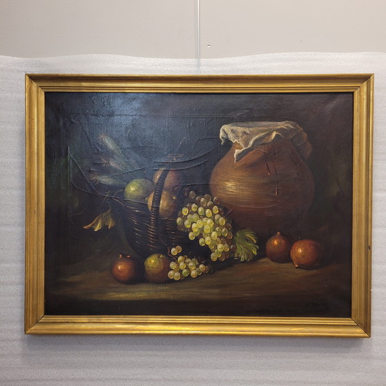 Image 1 of "Bodegón De Frutas", Escuela Sevillana, J. Hernández, S. Xx - España