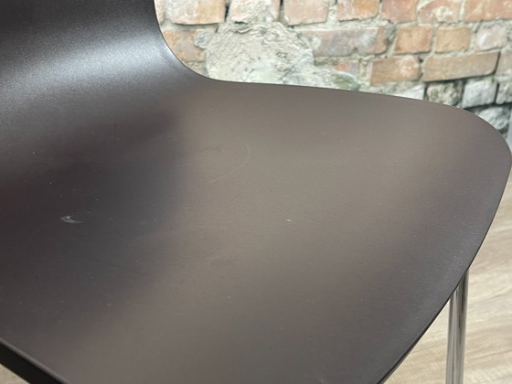 Image 1 of 4x Vitra HAL RE Sledge marrone