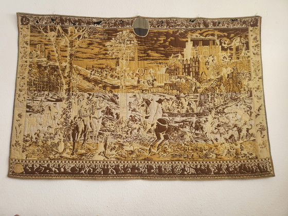 Belgische mittelalterliche Gobelin Jacquard flämische Wandteppich „Jagden des Kaisers Maximilian“ oder (photo 14 of 15)
