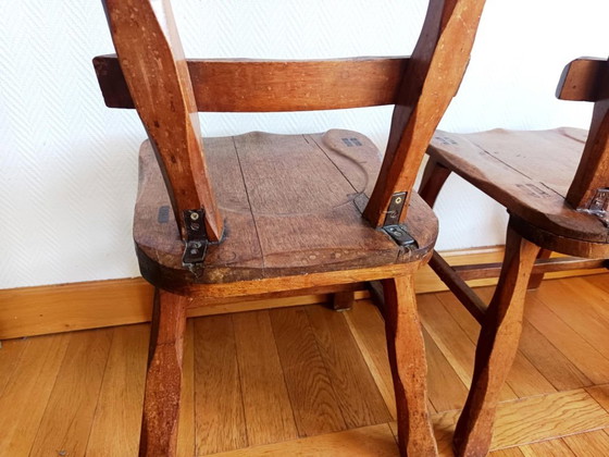 Image 1 of 2x Brutalistische Stühle Ranch-Stil