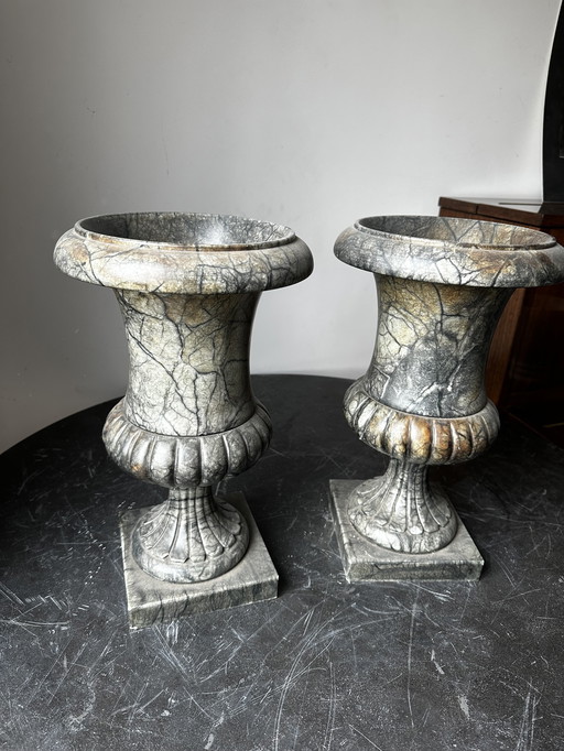 2x beaux vases décoratifs