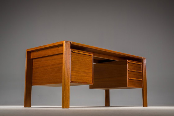 Image 1 of Freistehender Teakholz-Schreibtisch von GV Møbler, Mid-Century, 1960er Jahre