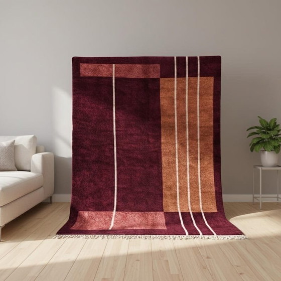 Image 1 of Tapis en laine pure tissé main traditionnelle taille 1,5/2,5 m