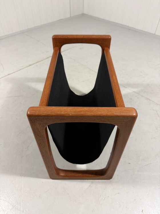 Brink Møbler Teak Magazine Rack Denmark 1960s – Textile (photo 6 of 11)