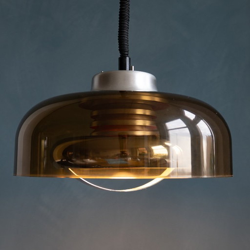 Herda Space Age Pendant Lamp Smoked Plexiglass
