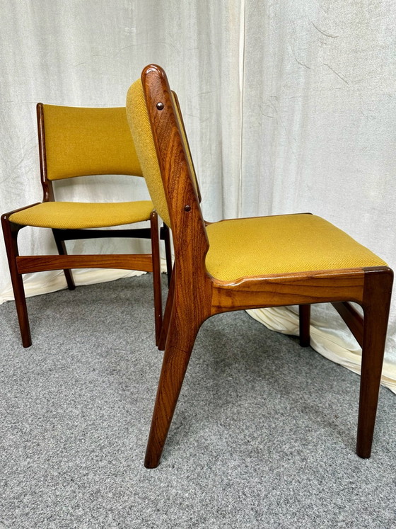 Danish Design Erik Buch Model 89 Teak Mid Century Dining Chairs, Anderstrup Møbelfabrik, Wood, Brown (photo 12 of 14)