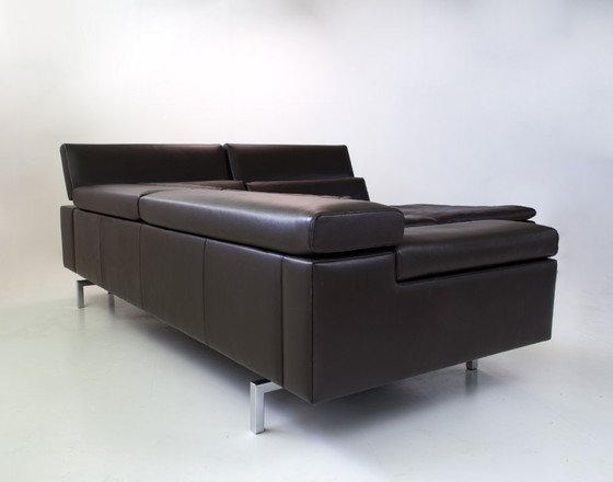 Jori Shiva leren hoeksalon – Jean-Pierre Audebert – Hoekbanken, Leather, Metal (photo 6 of 13)