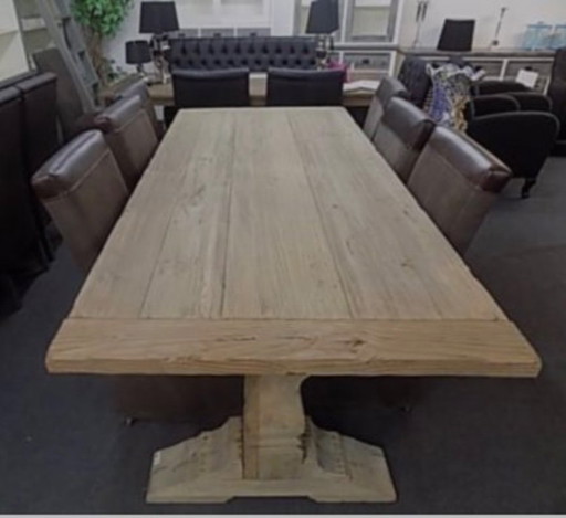 Kloostertafel, massief eikenhout