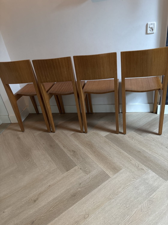 4x Studio Parade “Tom” Design Stoelen - Massief Eiken – Eetkamerstoelen, Wood (photo 5 of 6)