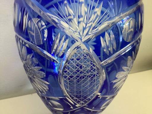 Art Deco Cobalt Glass Vase – vazen (photo 2 of 7)