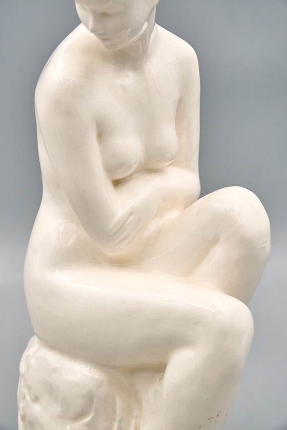 Ceramic Woman Figure, Jihokera Bechyně, 1986, Czechoslovakia – Sculpture (photo 16 of 19)