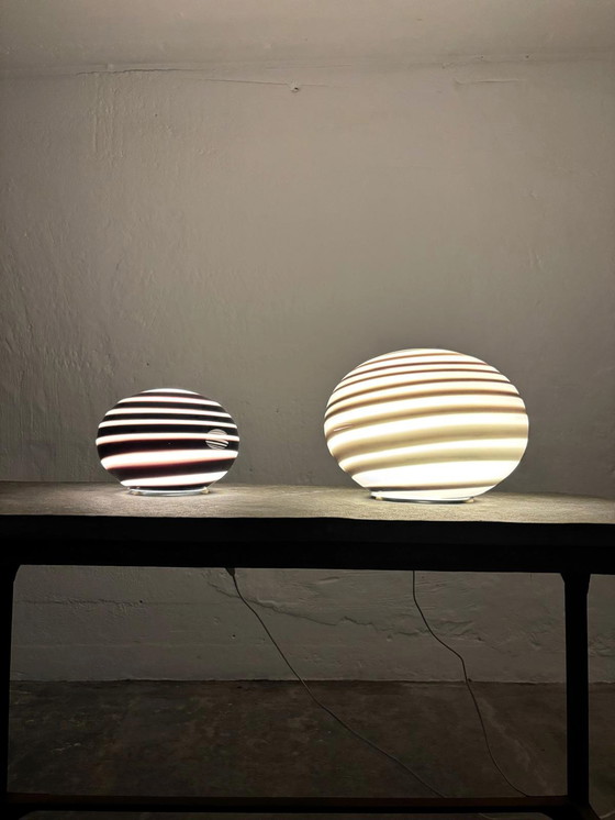 Image 1 of 2 ILU di Vetro Zebra tafellampen 