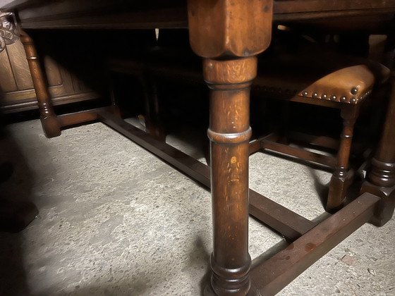 Image 1 of Classic cherry wood dining table