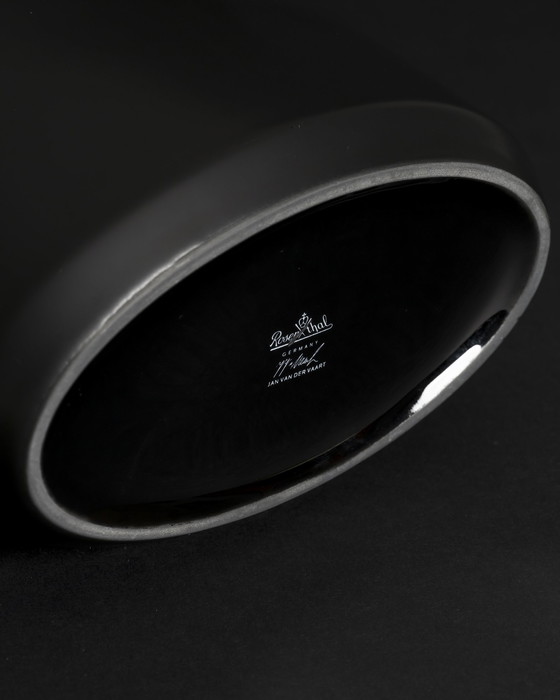 Image 1 of Fürstenberg & Rosenthal Porcelain Vase Duo Klaus Henning & Jan Van Der Vaart B&W