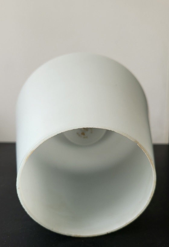 Image 1 of Louis Kalff voor Philips hanglamp opaline glas wit jaren '60.