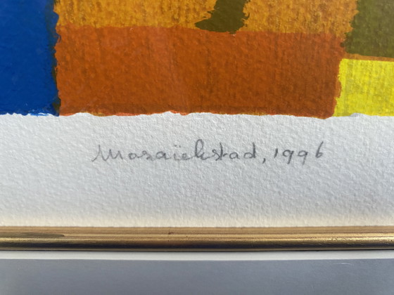 Image 1 of Ton Schulten zeefdruk Mozaiekstad 1996 (164/180)