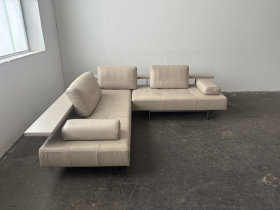 Image 1 of Canapé d'angle Rolf Benz Dono en cuir taupe