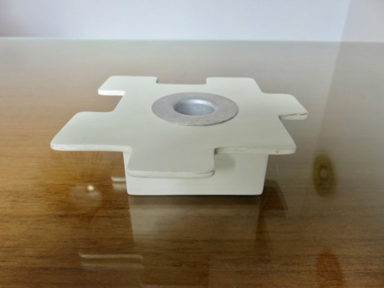 Image 1 of Pair of "hoppan" puzzle candleholders by ikea, 1990s