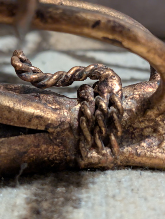 Image 1 of Pair of exclusive Florentine wall lights “Wheat Sheaf” – Mid-Century Design (Attribution: Hans Kögl / Banci Firenze)