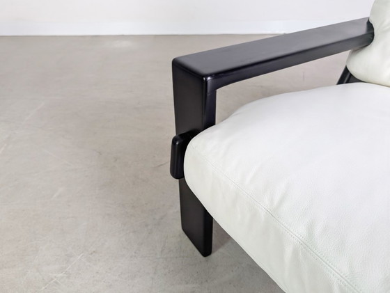 Image 1 of Set of 2 original armchairs Asko Finland Esko Pajamies leather armchair