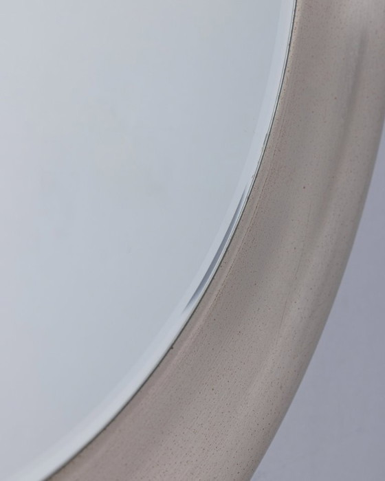 Image 1 of Vintage ronde metalen wandspiegel uit de jaren 60, ontworpen door Goffredo Reggiani