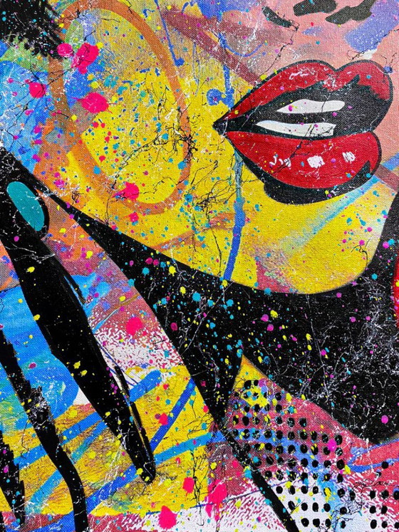 Image 1 of GONGAS - Rivolta - Litografia d'artista incorniciata