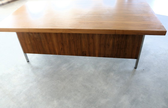 Vintage Bureau | Directiebureau | Teak | Jaren 60 – Chrome, Wood (photo 8 of 11)